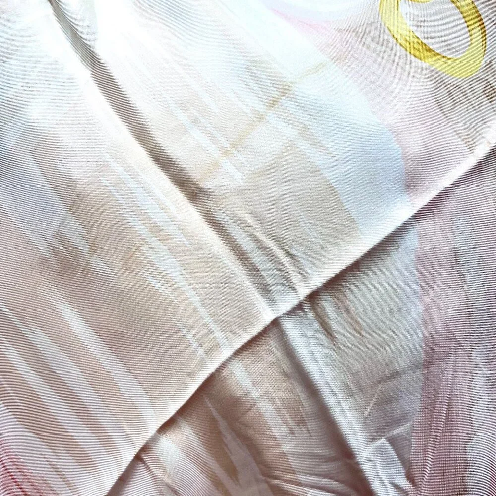 Vintage Celine Paris 100% Silk Scarf Satin 34
